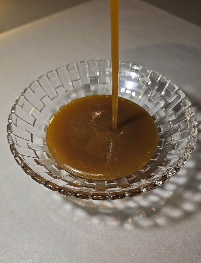 Toffee Sauce pouring