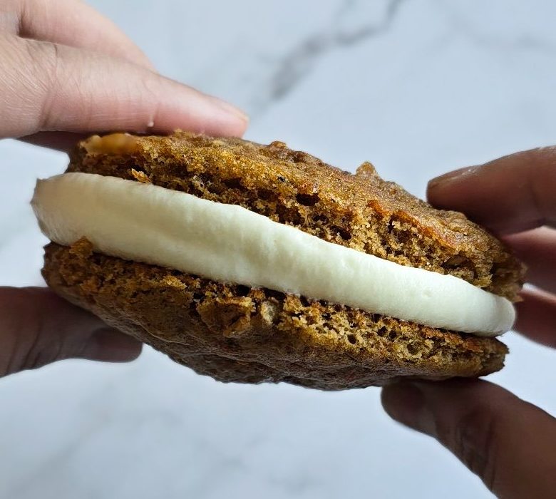 Carrot Cake cookies with cream cheese frosting