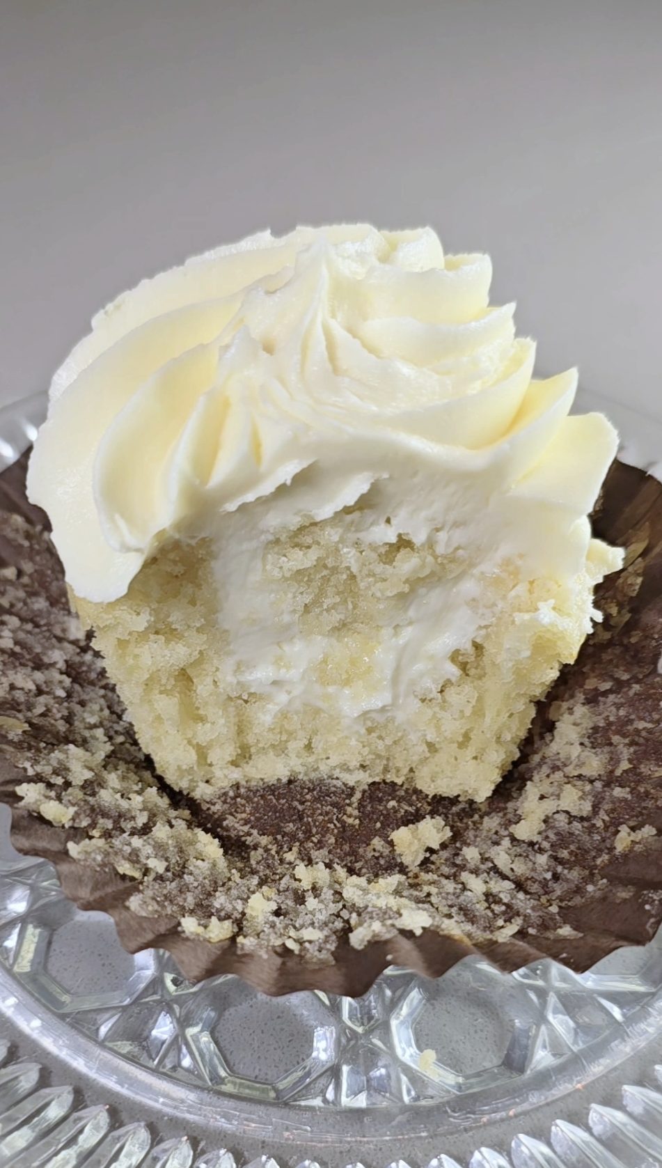 Bite taken out of cupcake