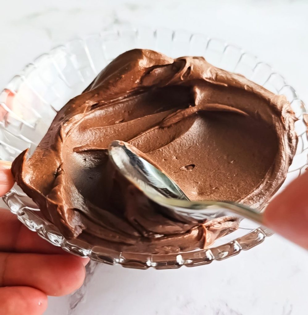 Bowl of Chocolate Frosting