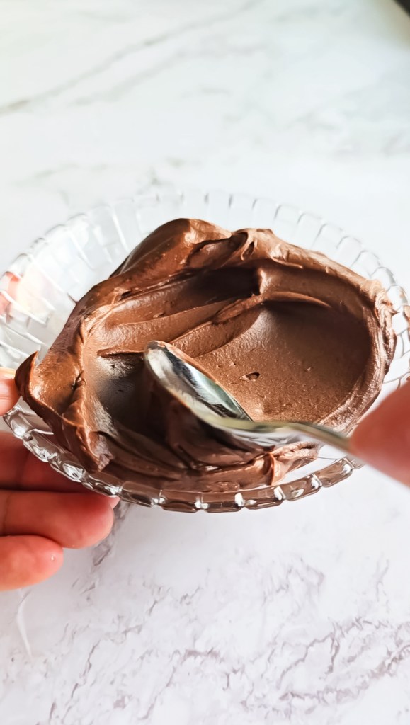Bowl of Chocolate Frosting